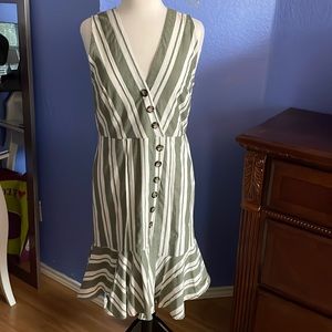 She + Sky Peplum Mini Dress